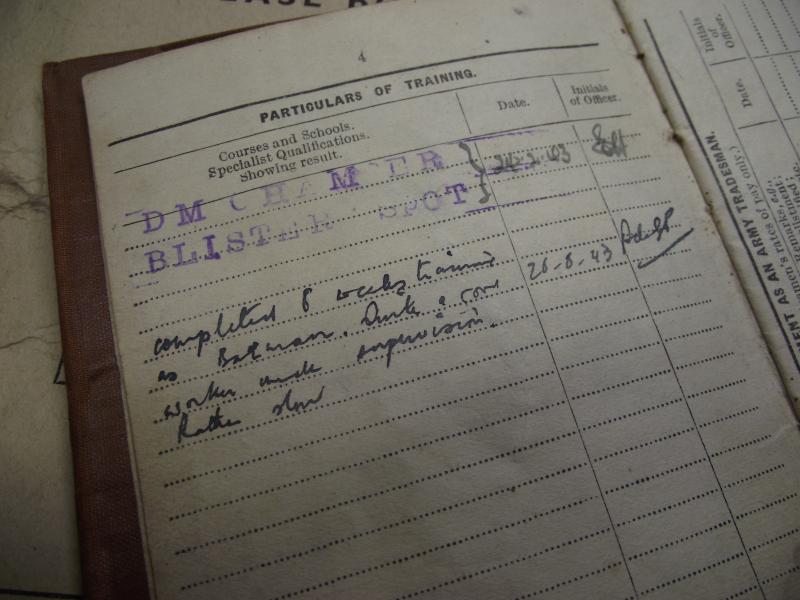 Medals and Paper Work Grouping. 32 Field Regiment Royal Artillery. Rhondda.