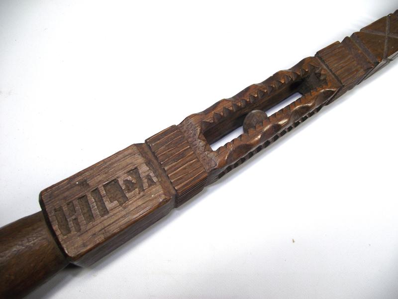 British POW Souvenir Walking Stick. Milag/Westertimke, 1944.
