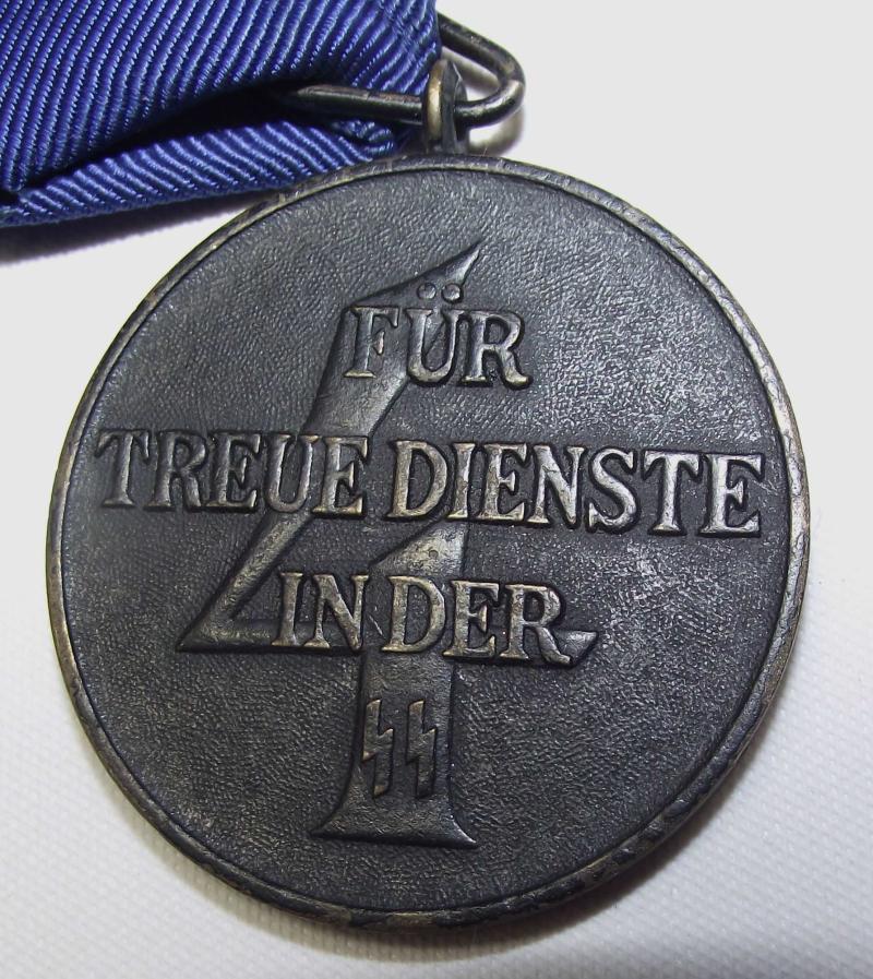 WW2 German SS 4 Year Long Service Medal. Type2.