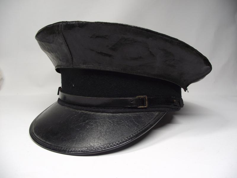 Vintage WW2 Railyway Cap with Waterproof Cover. Monmouthshire.