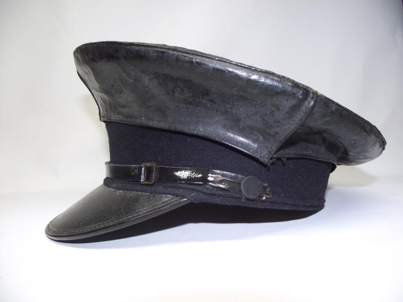 Vintage WW2 Railyway Cap with Waterproof Cover. Monmouthshire.