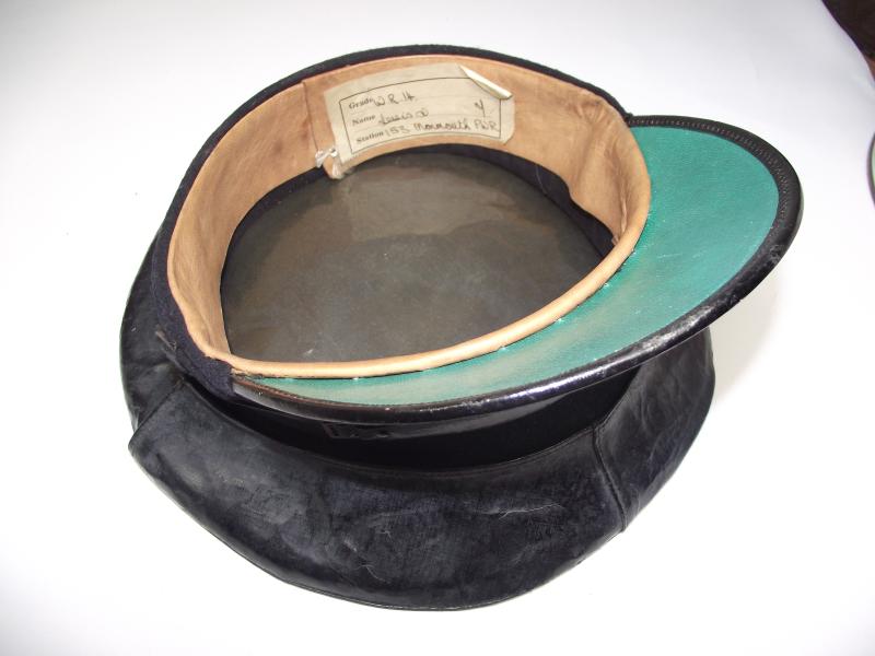 Vintage WW2 Railyway Cap with Waterproof Cover. Monmouthshire.