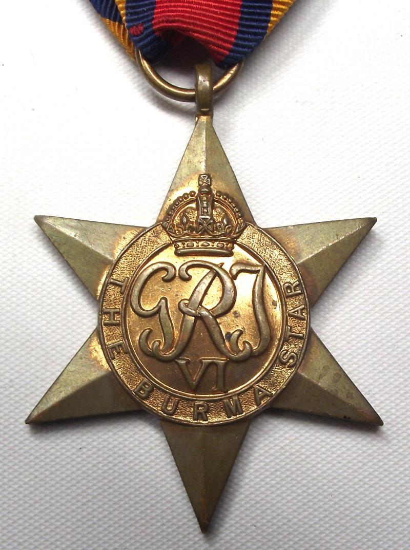 WW2 British Burma Star. Named and Numbered.