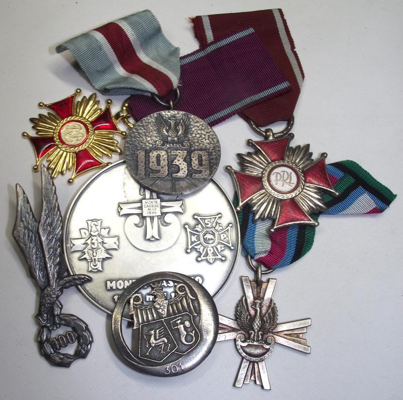 7 X Polish Commemorative Medals, Badges Etc.