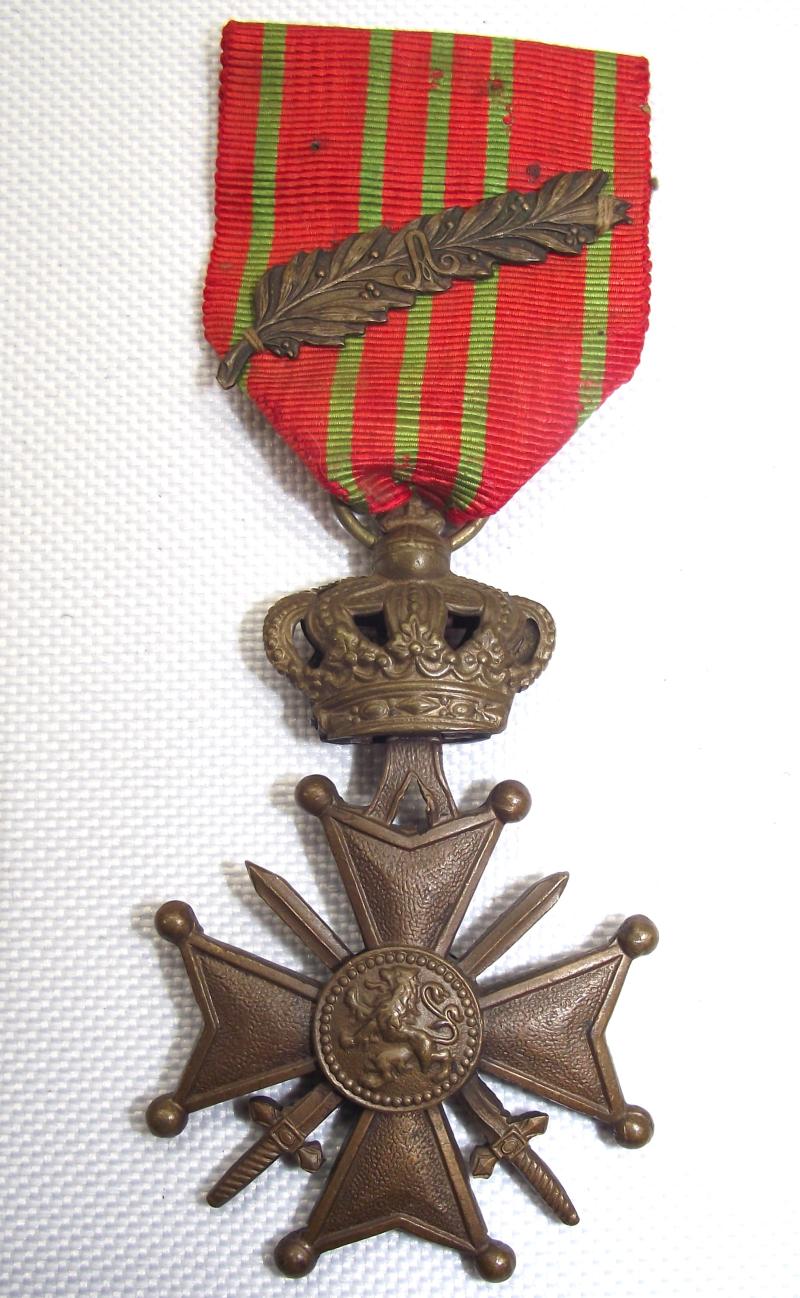 Belgium Croix DeGuerre Medal with Palm Branch. 1914/18.