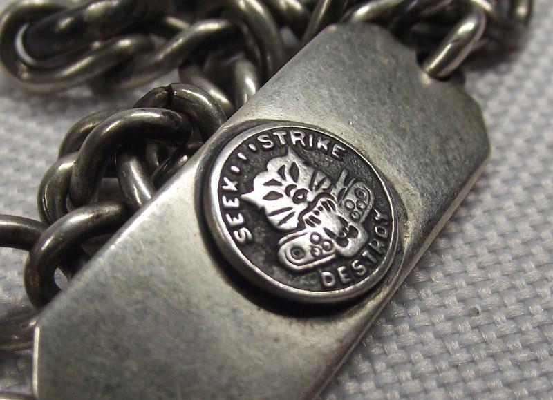 WW2 U.S. 894th Tank Destroyer Battalion Silver Bracelet.