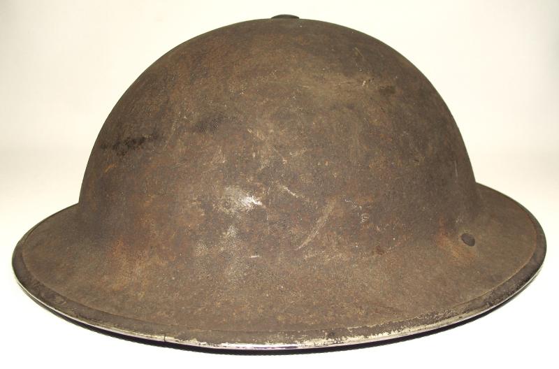 1939 Dated MK2 Army Helmet with Rough Brown Finish.