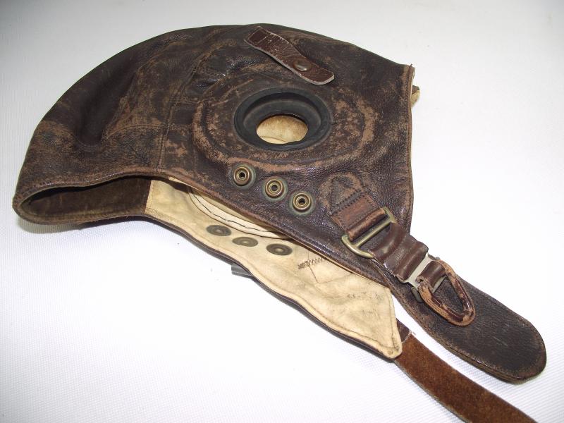 Early ''C-Type'' Flying Helmet with Bennett Buckle.