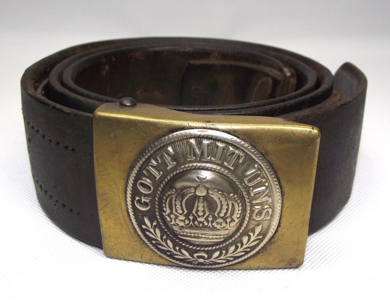 WW1 German Prussian Belt and Buckle, 1915 Dated.