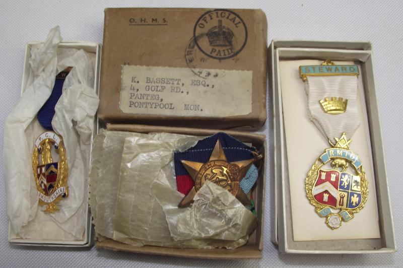 WW2 RAF Boxed Medal Group, Pontypool.