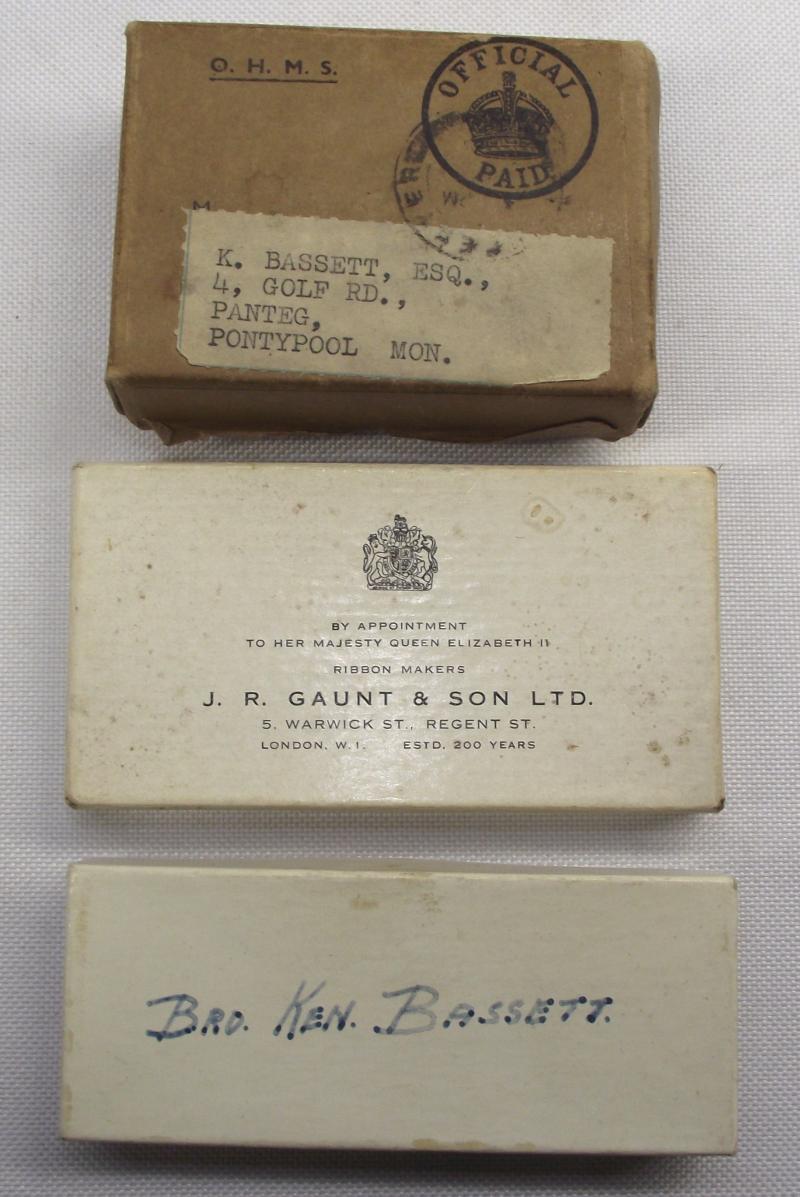 WW2 RAF Boxed Medal Group, Pontypool.