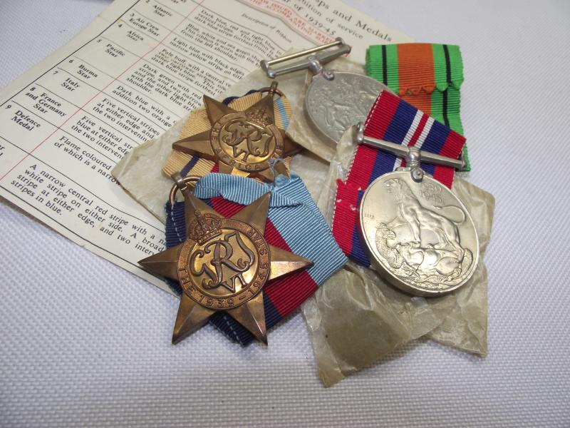WW2 RAF Boxed Medal Group, Pontypool.