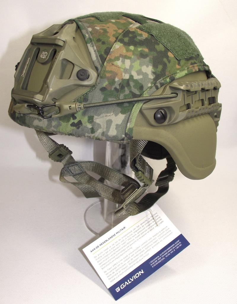 Dutch Viper Combat Helmet and Accessories Including Carry Bag.