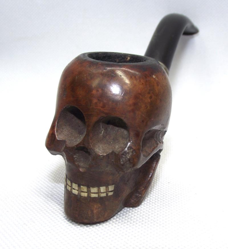 Vintage Skull Bowl Smoking Tobacco Pipe.