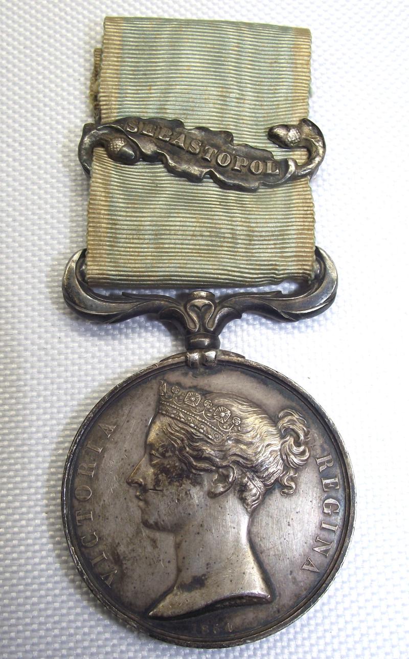 Victorian Crimea Medal with Sebastopol Bar. Unnamed as Issued.