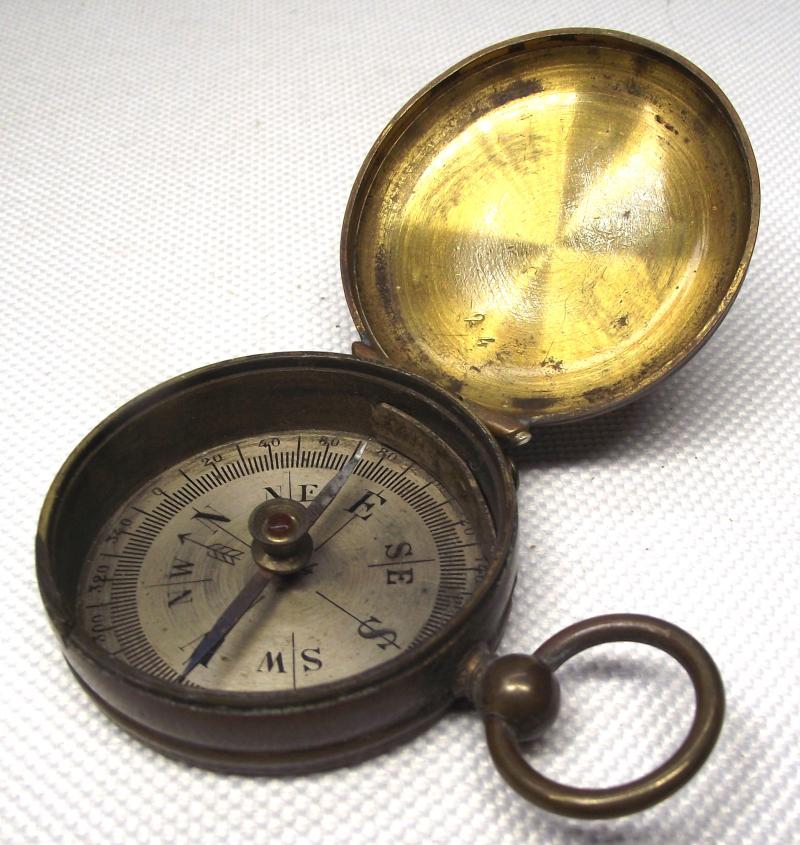 Victorian Brass Compass.