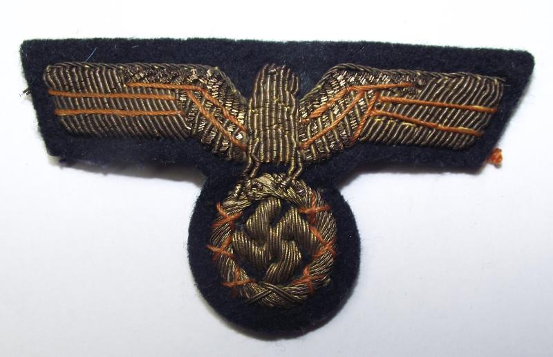 WW2 Kriegsmarine Officers Bullion Cap Eagle.