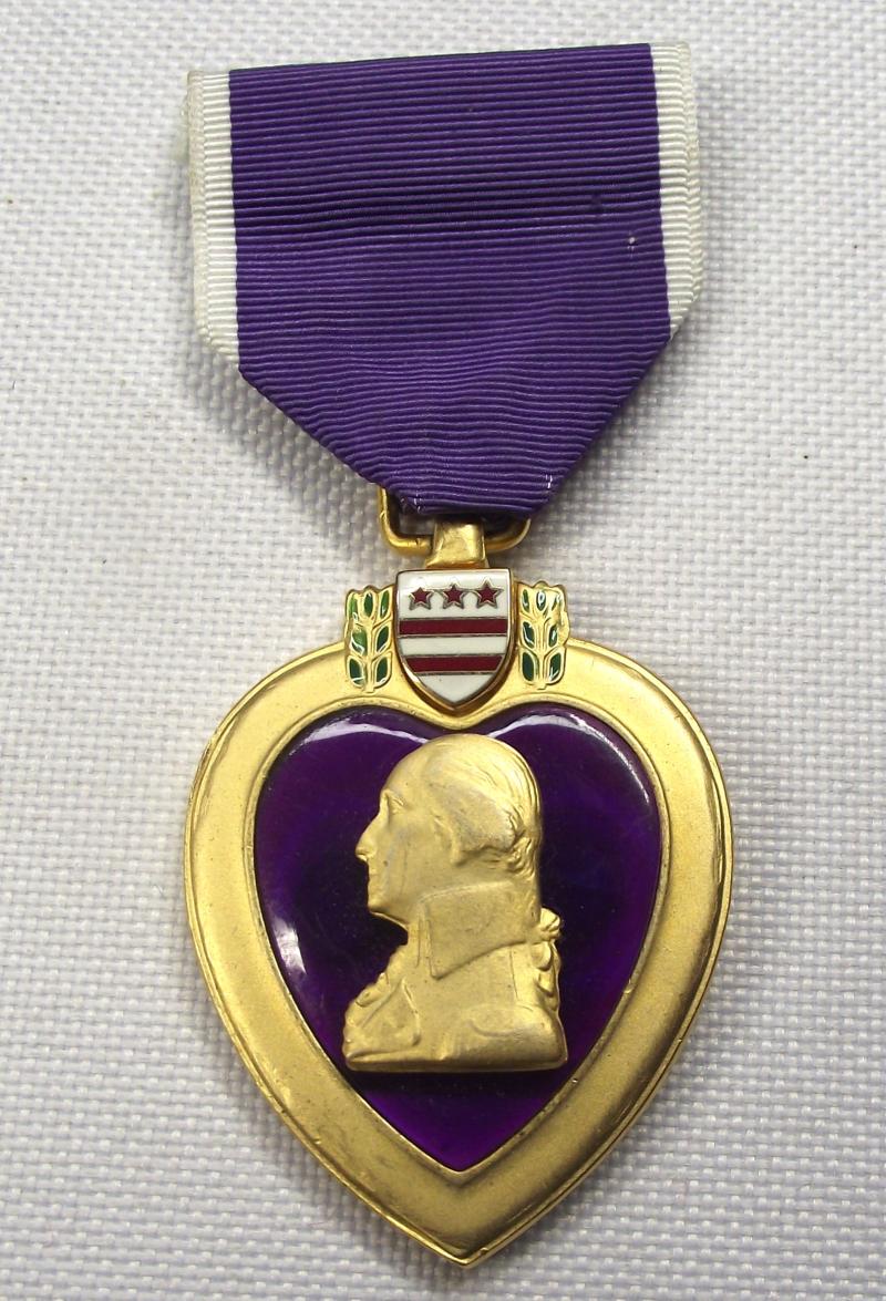 U.S. Military Purple Heart Medal.