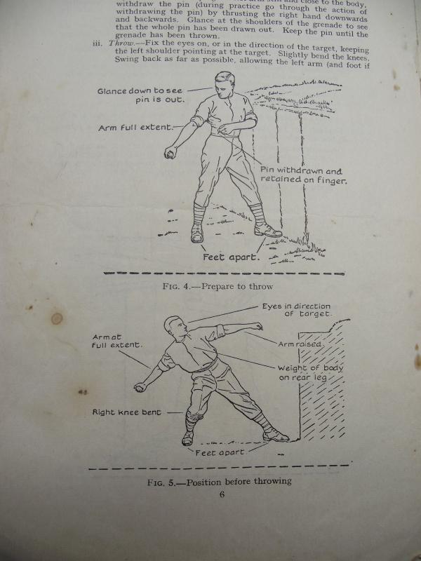 1940 Dated Local Defence Volunteers Training Instruction. Grenades.