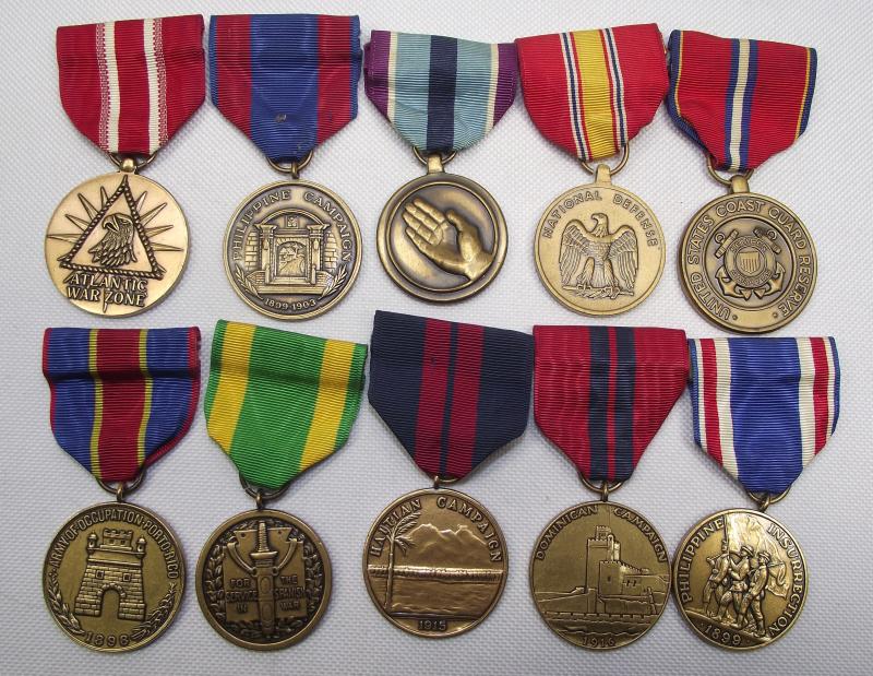 10 X U.S. Military Medals.