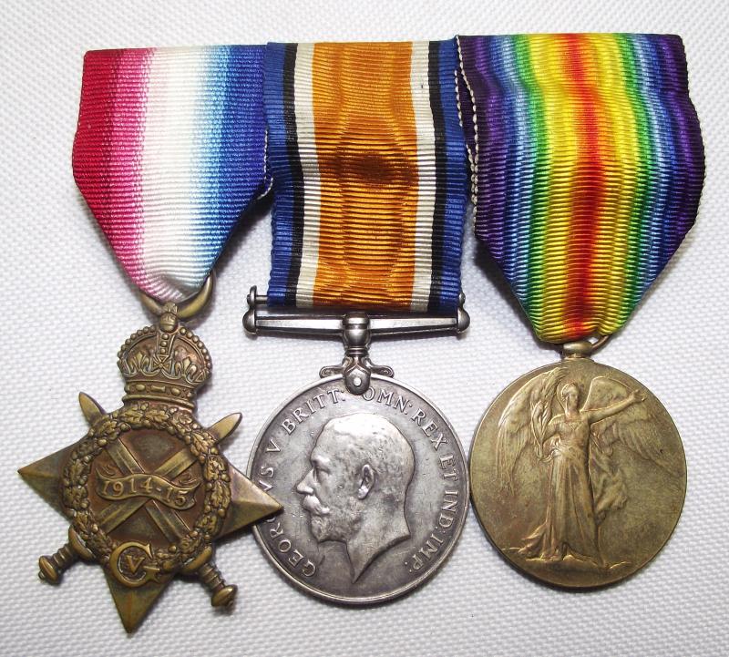 WW1 1914-15 Star Trio Medal Group. Welsh Regiment.