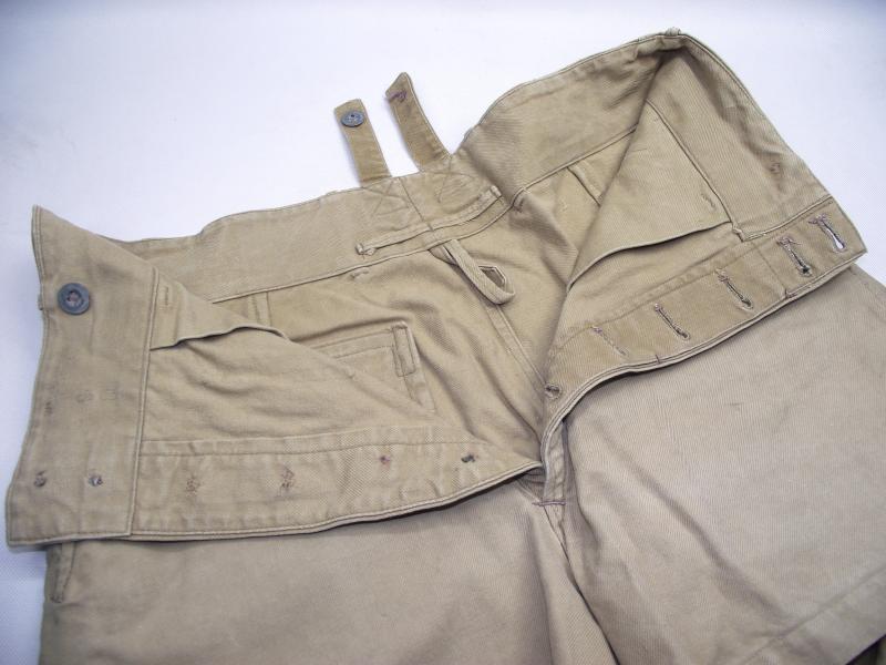 WW2 Kriegsmarine Tropical Shorts. Bridgend POW Camp Interest.