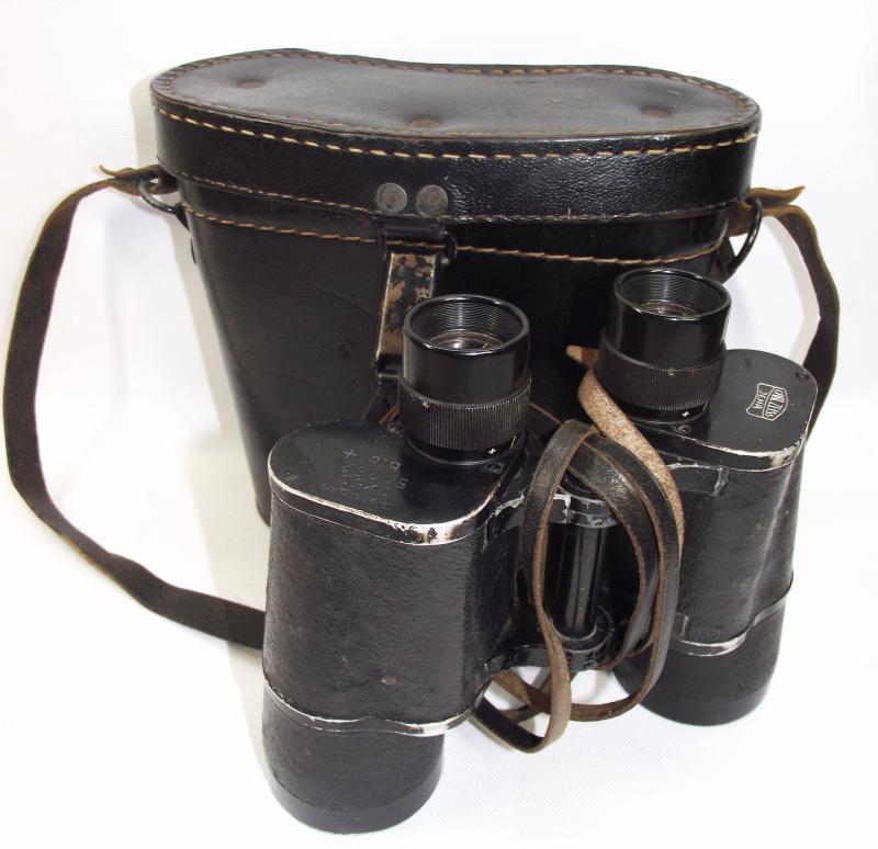 WW2 Cased German, 7X50, blc Dienstglas. Carl Zeiss Jena.