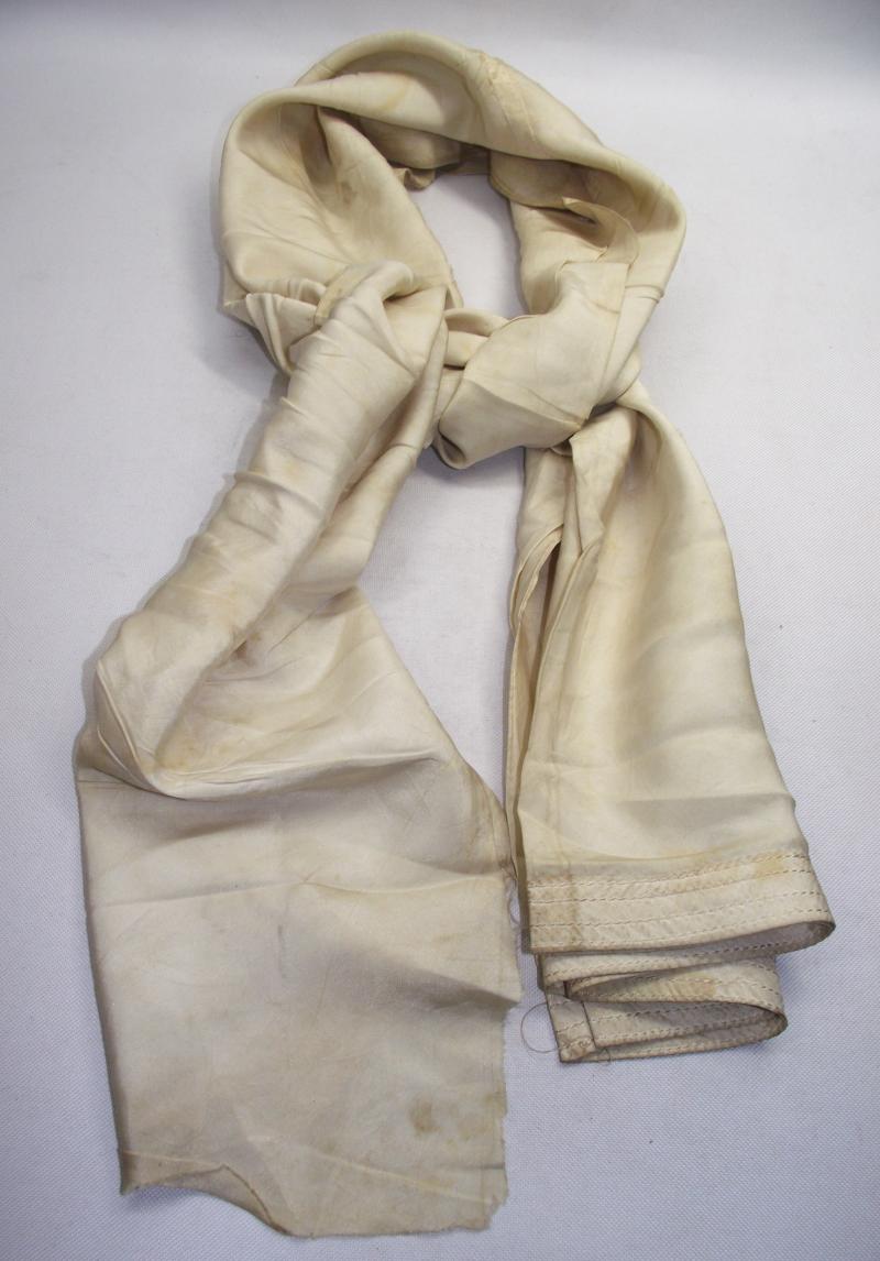 RAF Silk Flying Scarf. Dennis Norrington DFM, KIA 1943.