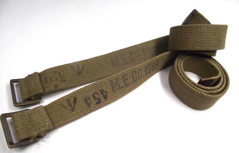 Pair of 1919 Naval Pattern Utility / Haversack Straps. 1919 Dated.