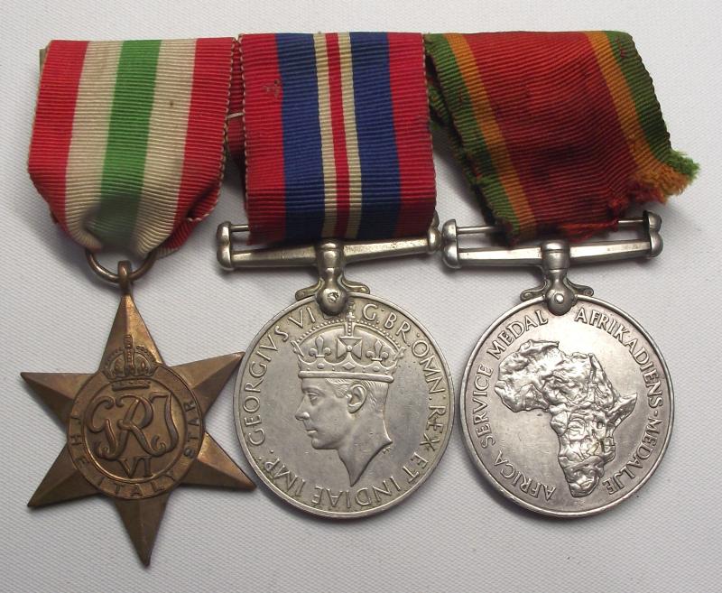 WW2 South African Service Medal Group.