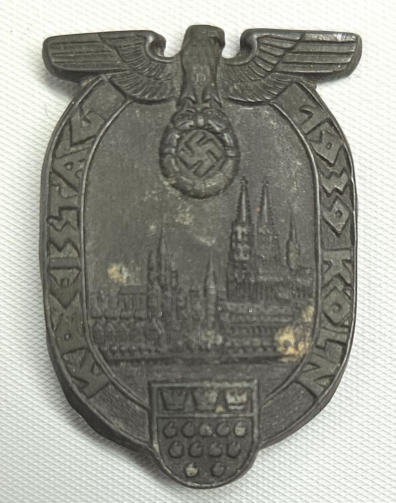 Kreistag Tinnie/Event Badge. Koln-1939