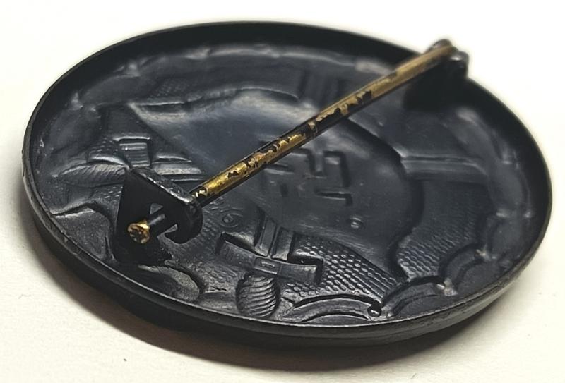 WW2 German Black Wound Badge, Double Marked, EH-126.
