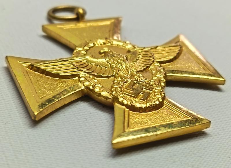 WW2 German 25 Year Long Service Award .