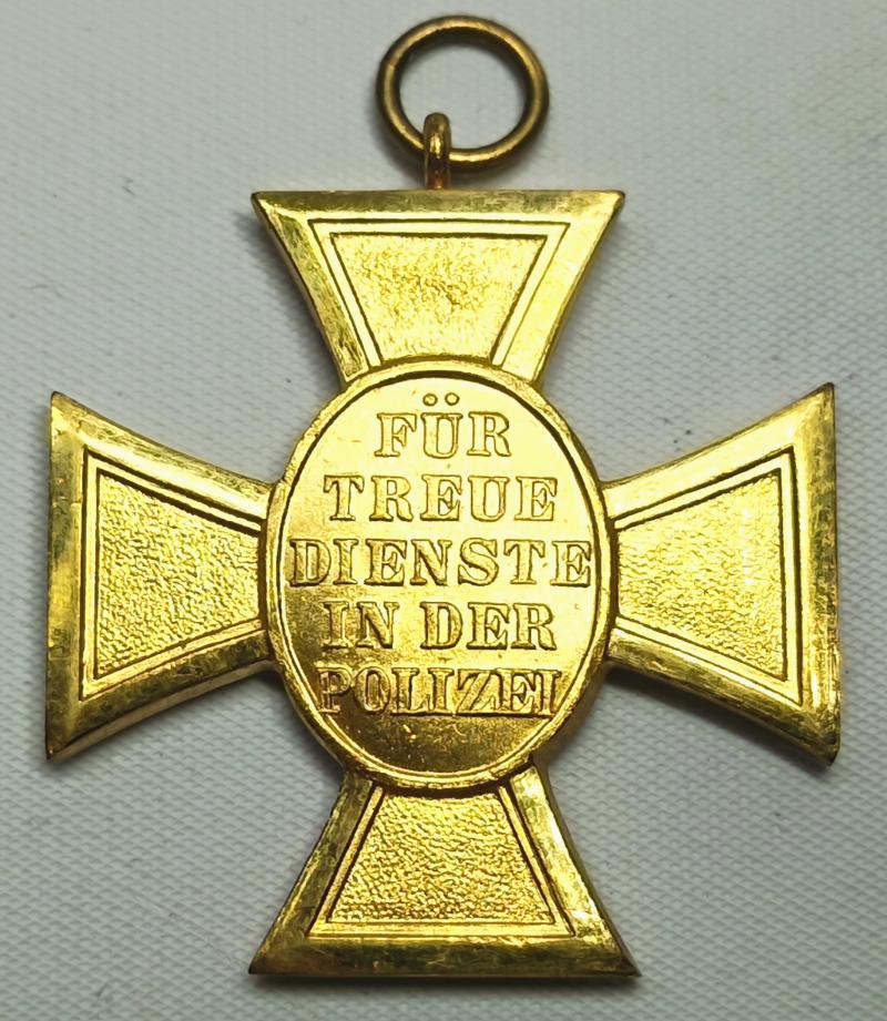 WW2 German 25 Year Long Service Award .