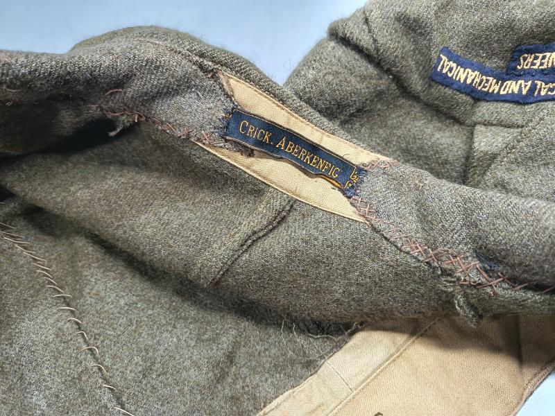 REME Converted WW2 Canadian Battledress Blouse and Side Cap.