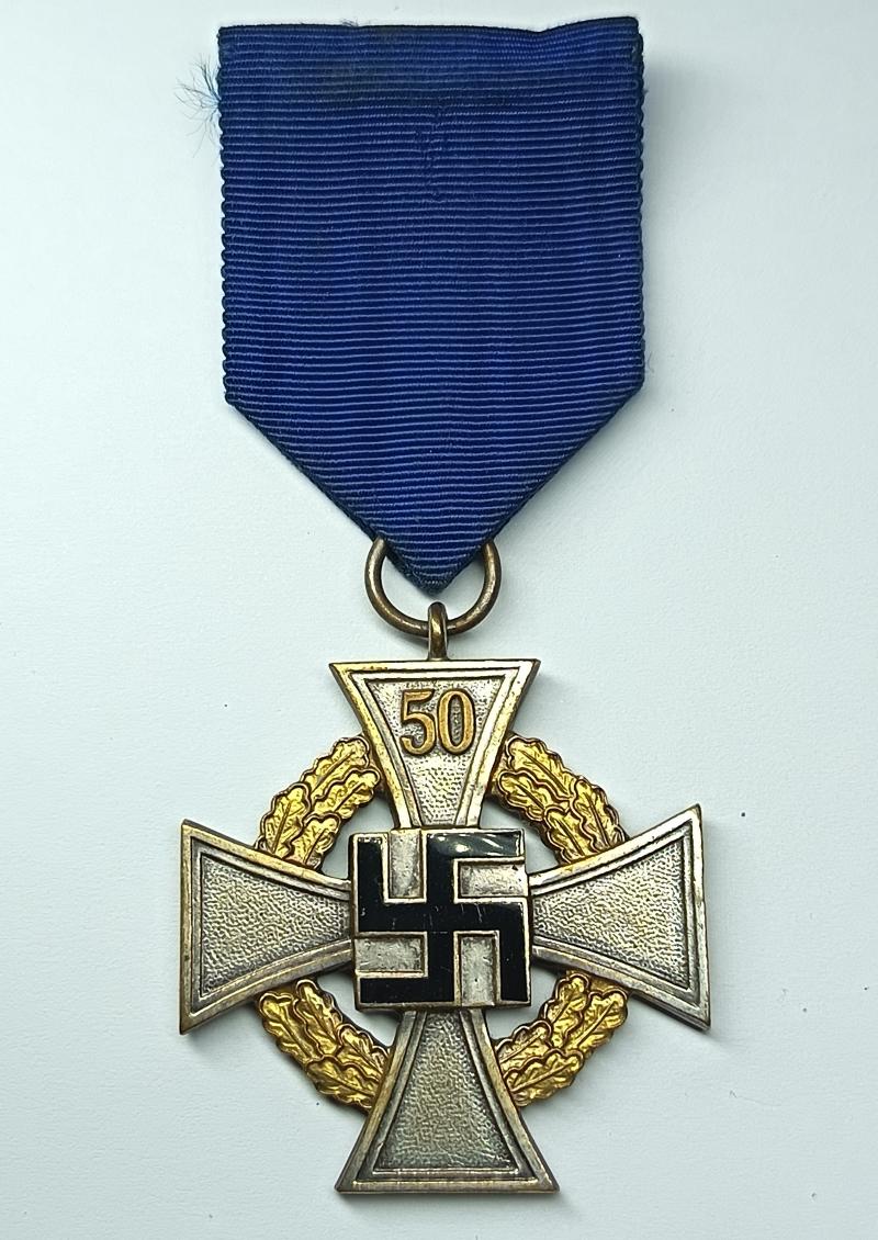 WW2 German 50 Year Faithful Service Medal.