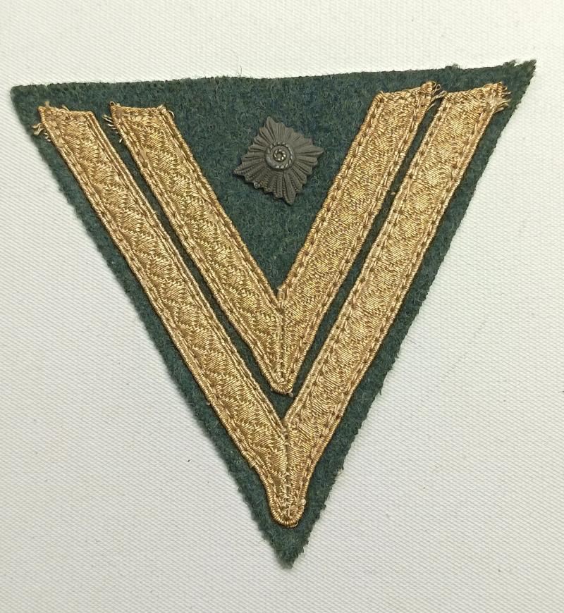 WW2 German Costal Defence Cloth Obergefreiter's Arm Rank Chevron. .