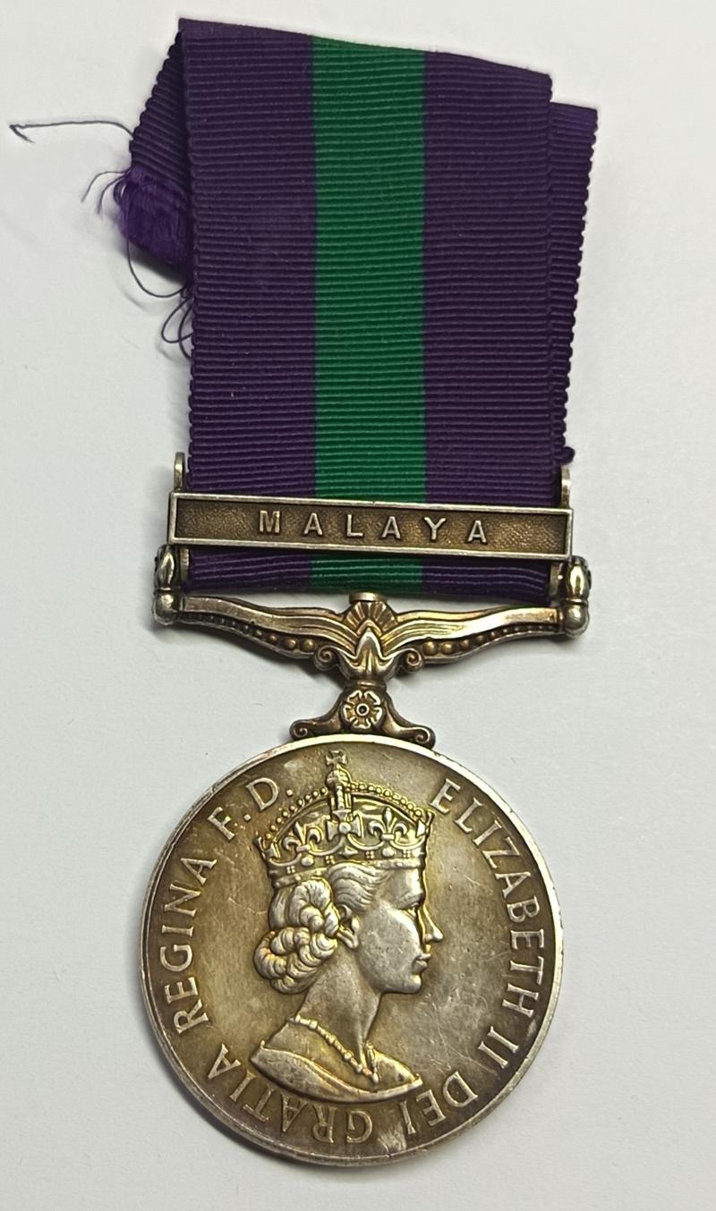 British GSM with Malaya Bar Medal.