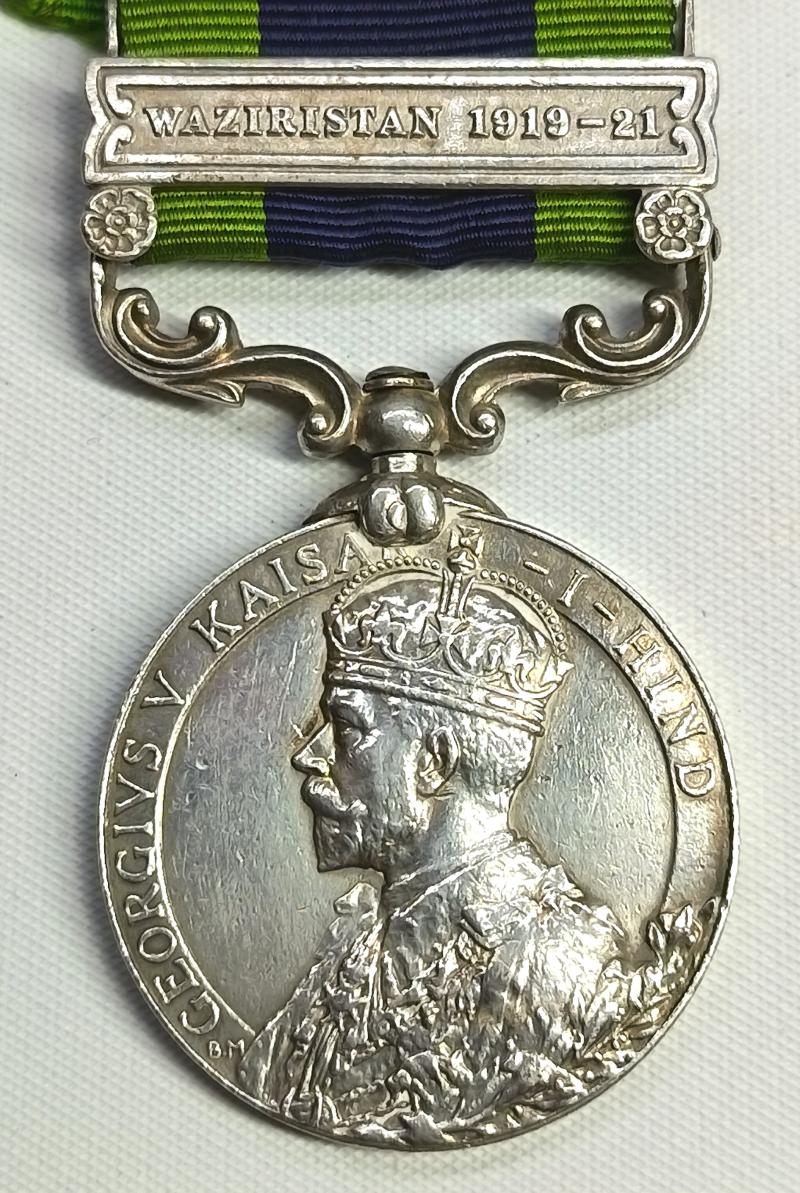 British I.G.S. Medal, Waziristan 1919-21.