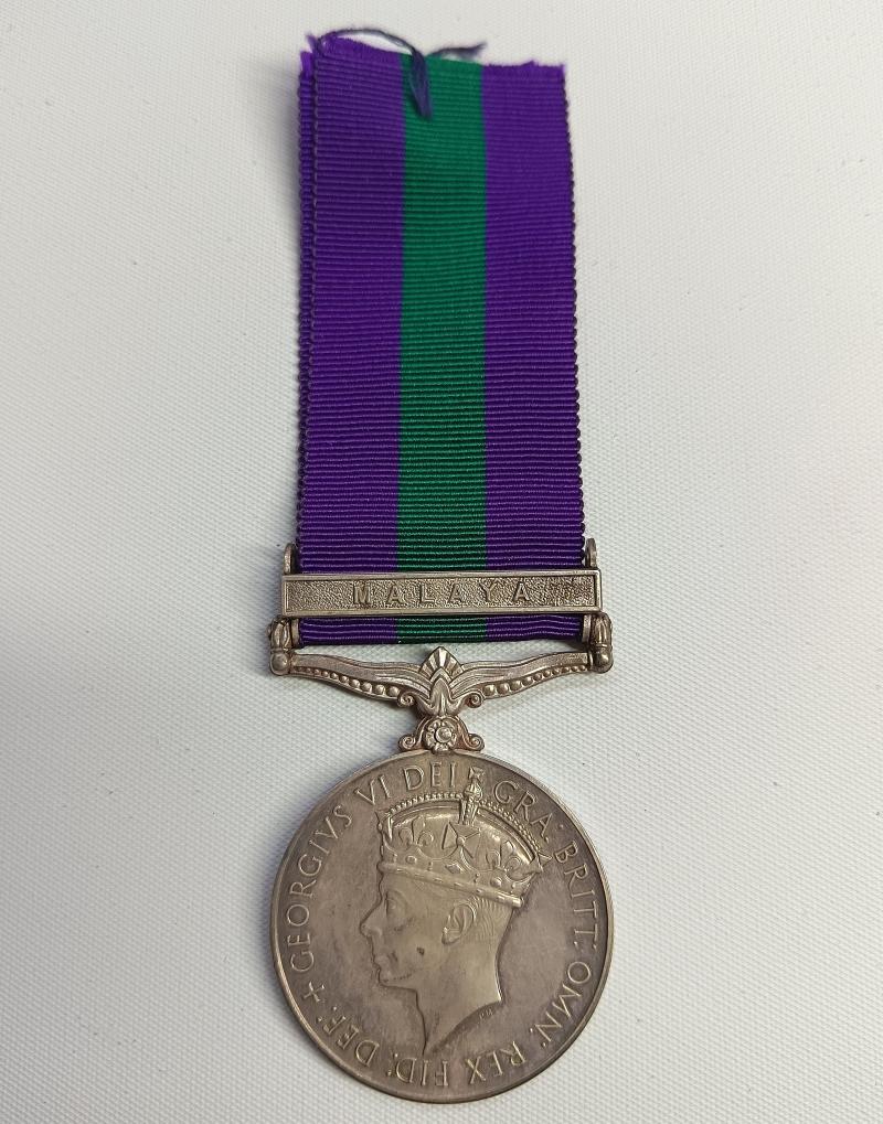 British GSM with Malaya Bar Medal.