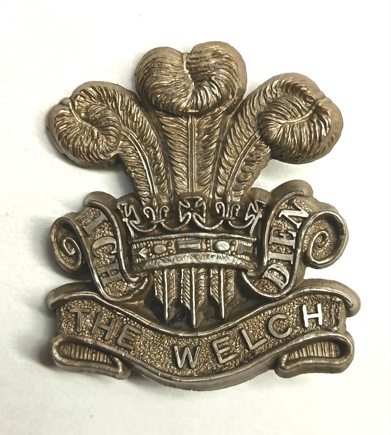 The Welch Regiment Plastic Economy Cap Badge.