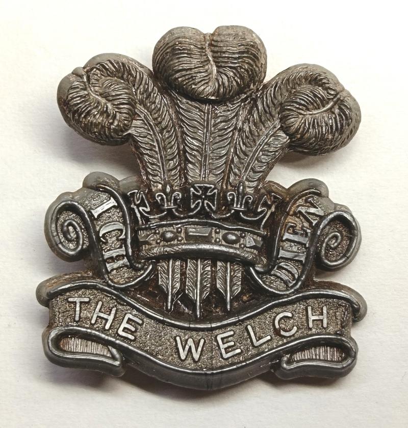 The Welch Regiment Plastic Economy Cap Badge.