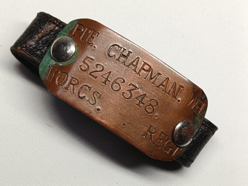 WW2 Worcestershire Regiment Personal ID Bracelet.