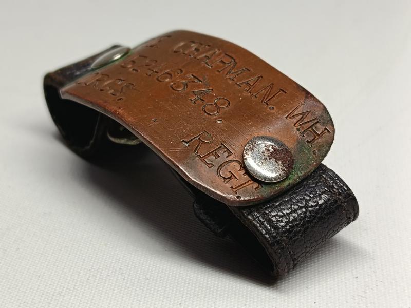 WW2 Worcestershire Regiment Personal ID Bracelet.