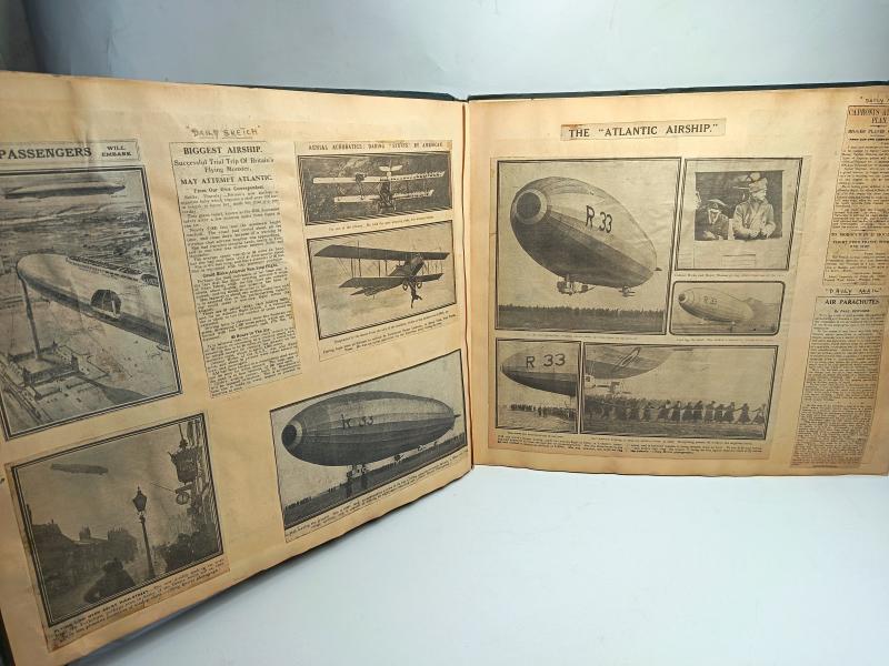 Large Aviation Data Scrap Book. Pre WW1.