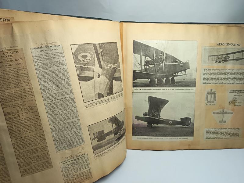 Large Aviation Data Scrap Book. Pre WW1.