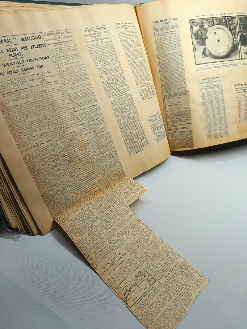 Large Aviation Data Scrap Book. Pre WW1.