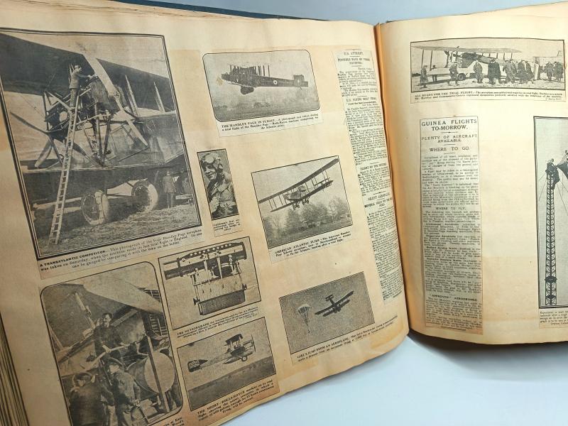 Large Aviation Data Scrap Book. Pre WW1.