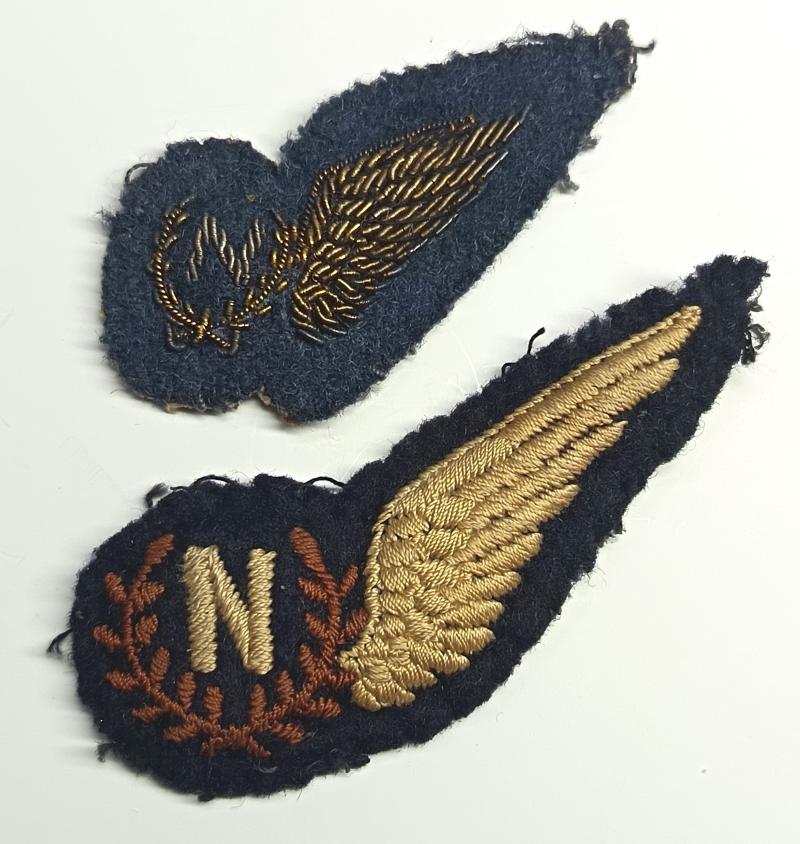 Two RAF Navigator Cloth Wings.