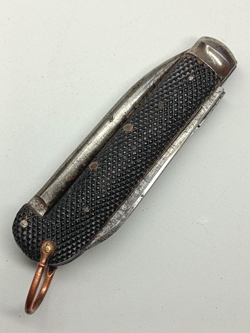 Large British Army, Pre 1938, Knife-Clasp-With Marlin Spike and Tin Opener.